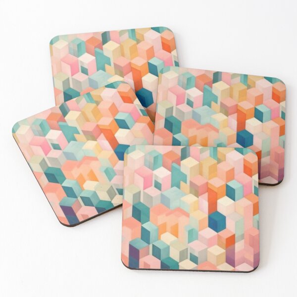 Item preview, Pastel Geometric Squared Pattern designed and sold by GoeCentric.
