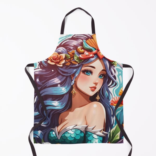 Item preview, Beautiful Cartoon Shell Mermaid designed and sold by SirenasWorld.