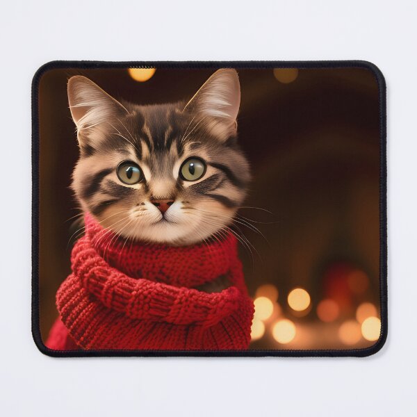 Item preview, Cat with Scarf - Modern Digital Art designed and sold by Ai-michiart.