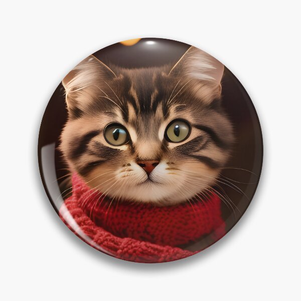 Item preview, Cat with Scarf - Modern Digital Art designed and sold by Ai-michiart.
