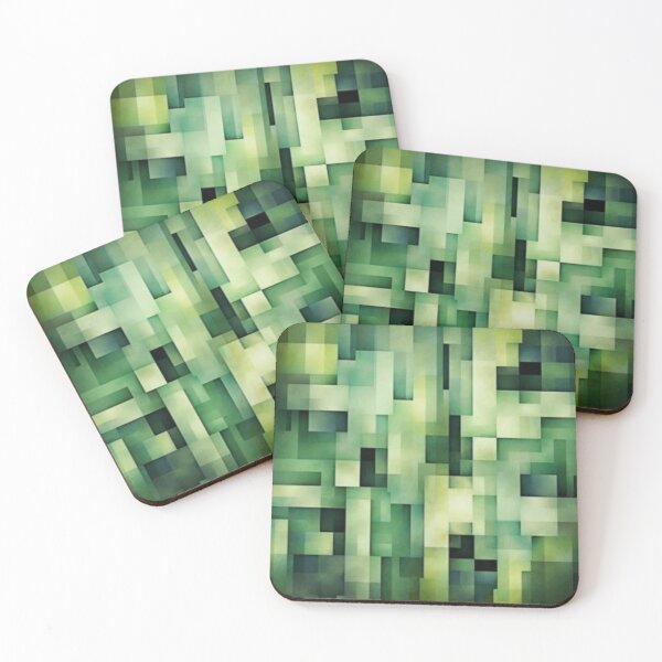 Item preview, Green Abstract Geometric Pattern designed and sold by GoeCentric.