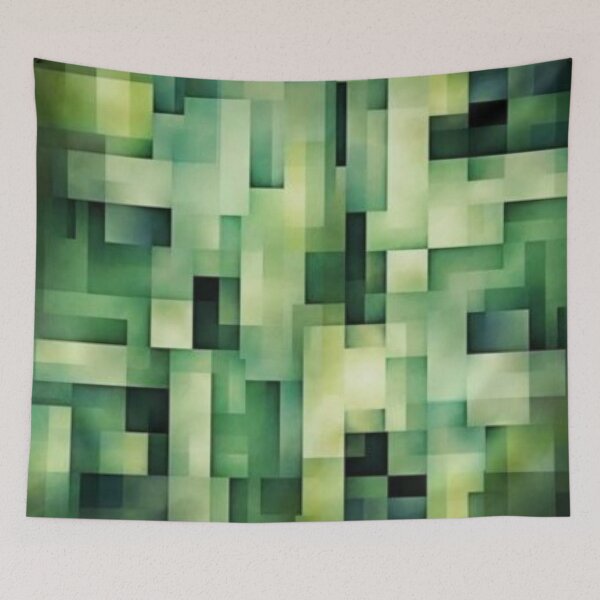 Item preview, Green Abstract Geometric Pattern designed and sold by GoeCentric.