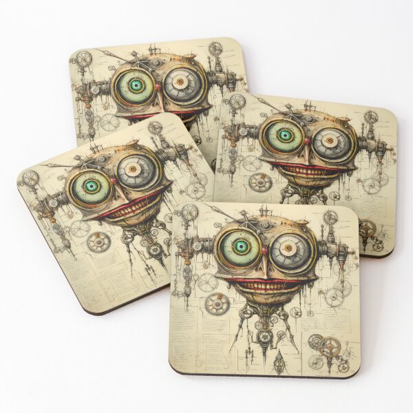 Item preview, Steampunk Drawing Ancient Manuscript designed and sold by BrandonArtWorld.