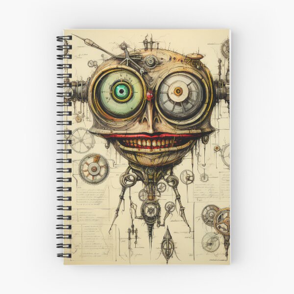 Item preview, Steampunk Drawing Ancient Manuscript designed and sold by BrandonArtWorld.