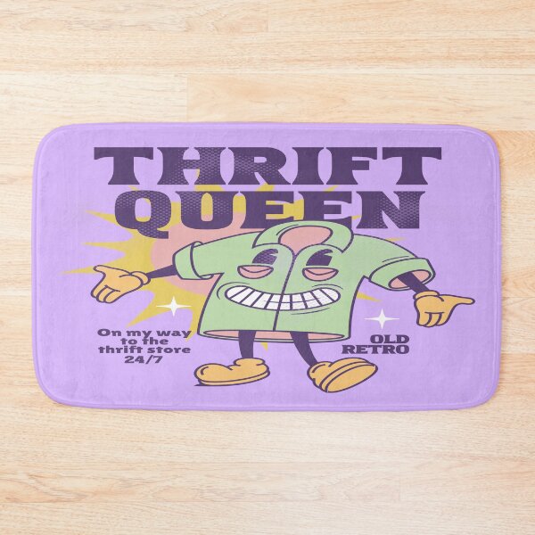 Item preview, Thrift queen purple old retro shirt mascot vintage shopping thrift store designed and sold by MetalicBabe.
