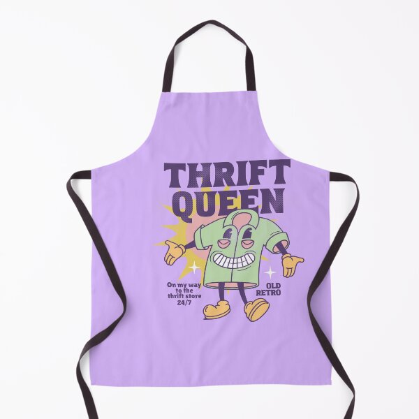 Item preview, Thrift queen purple old retro shirt mascot vintage shopping thrift store designed and sold by MetalicBabe.