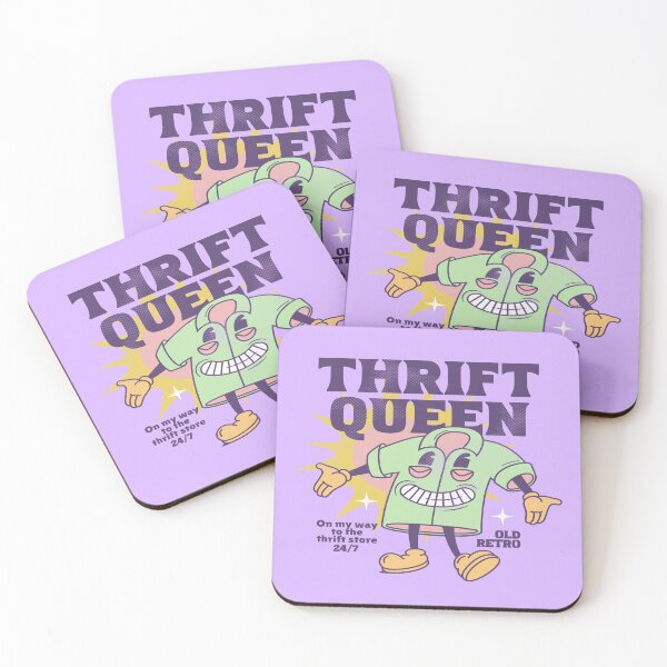 Item preview, Thrift queen purple old retro shirt mascot vintage shopping thrift store designed and sold by MetalicBabe.