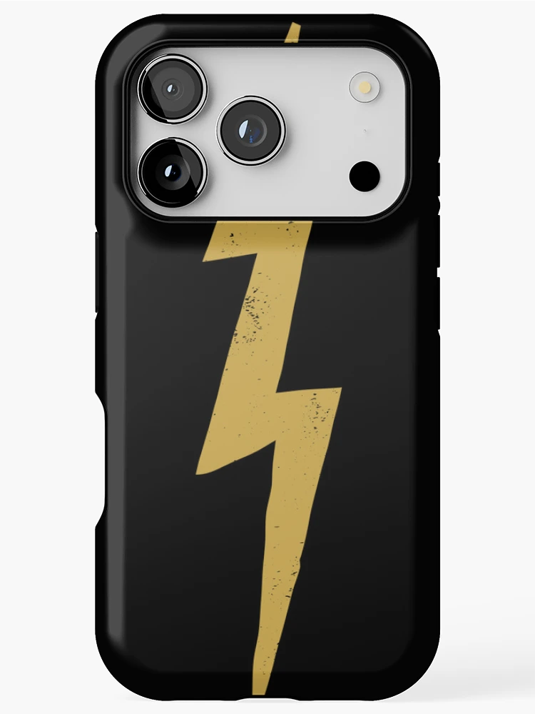 Thumbnail 1 of 4, iPhone Case, Gold Lightning Bolt designed and sold by ThreeTreeDesign.