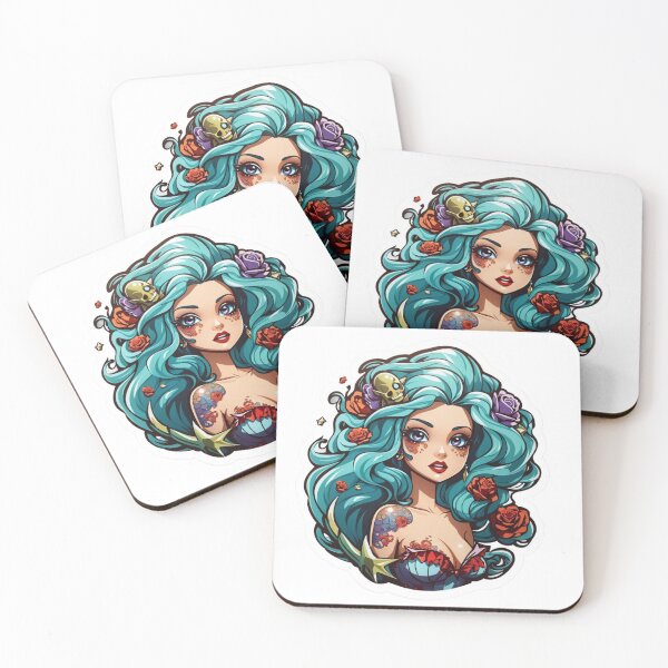 Item preview, Litt Rose Mermaid Rebel  designed and sold by SirenasWorld.