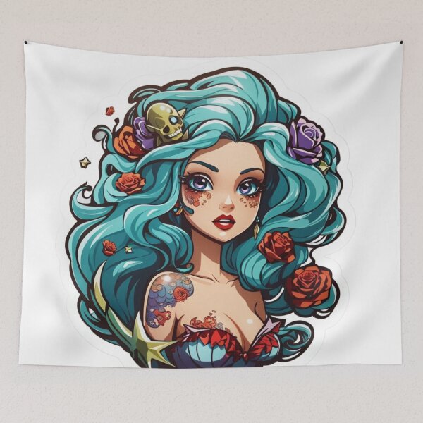 Item preview, Litt Rose Mermaid Rebel  designed and sold by SirenasWorld.