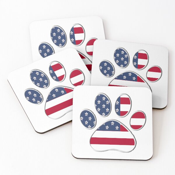 Item preview, Paw With American Flag designed and sold by m2inspiration.