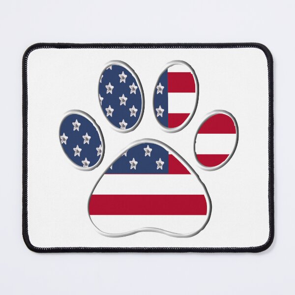 Item preview, Paw With American Flag designed and sold by m2inspiration.