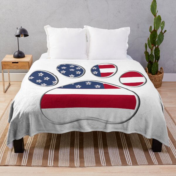 Item preview, Paw With American Flag designed and sold by m2inspiration.