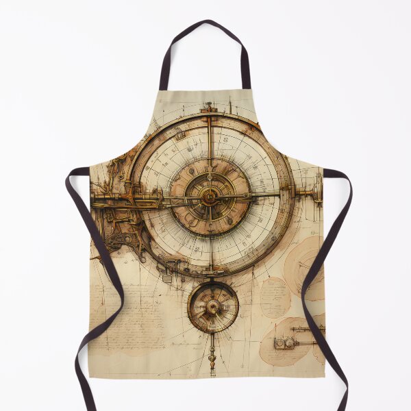 Item preview, Steampunk Drawing Ancient Manuscript designed and sold by BrandonArtWorld.