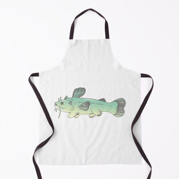 Item preview, catfish cat and fish designed and sold by WormLasagna.