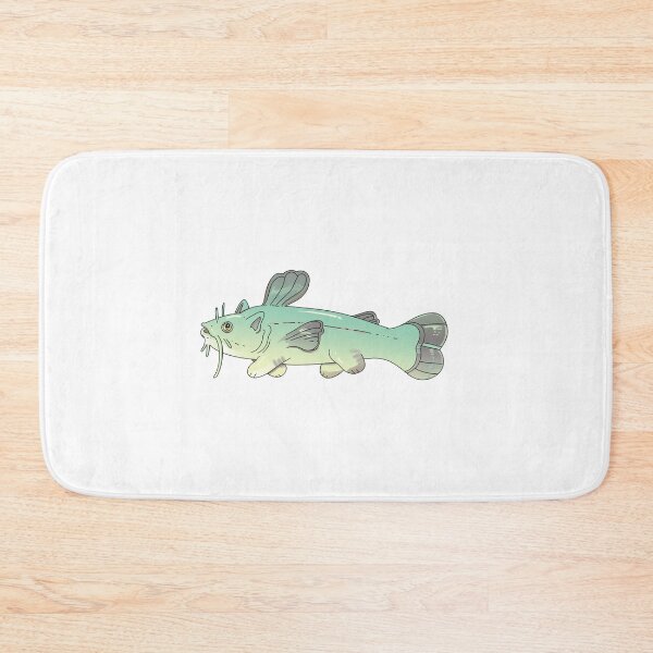 Item preview, catfish cat and fish designed and sold by WormLasagna.
