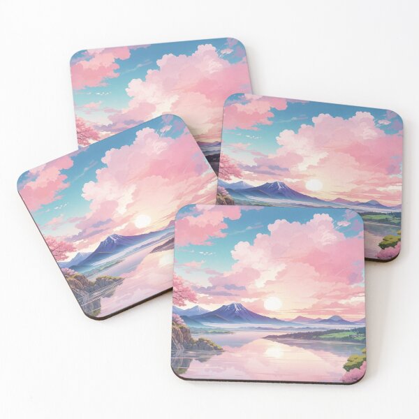 Item preview, Ephemeral Glow: Capturing the Beauty of a Pink Sunset designed and sold by Ngea.