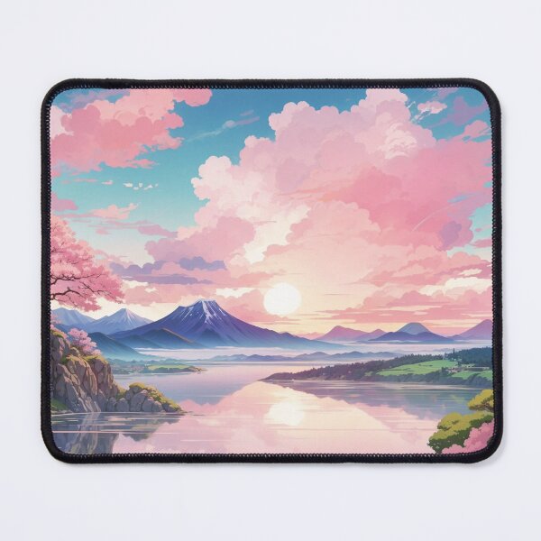 Item preview, Ephemeral Glow: Capturing the Beauty of a Pink Sunset designed and sold by Ngea.
