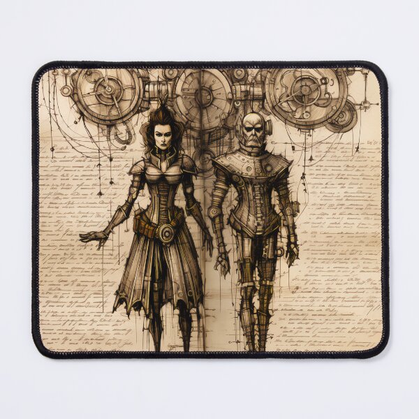 Item preview, Steampunk Drawing Ancient Manuscript designed and sold by BrandonArtWorld.
