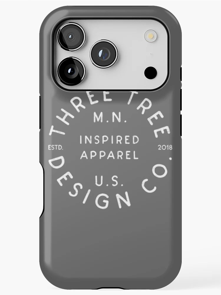 Thumbnail 1 of 4, iPhone Case, Three Tree Design Co. - Inspired Apparel - White Ink designed and sold by ThreeTreeDesign.
