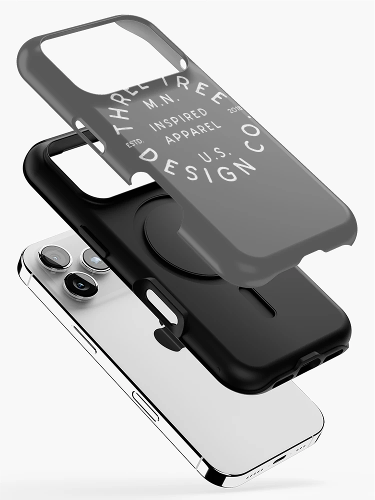 Thumbnail 2 of 4, iPhone Case, Three Tree Design Co. - Inspired Apparel - White Ink designed and sold by ThreeTreeDesign.