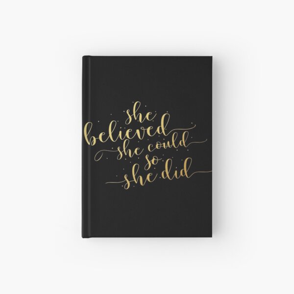 Item preview, She believed she could so she did... Life Inspirational Quote (Modern Style) designed and sold by Powerofwordss.