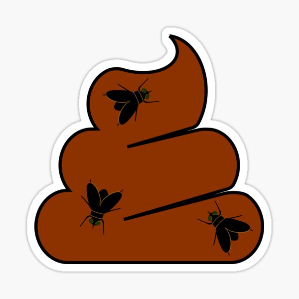 Poop with Outline 01: Stickers & Magnets Sticker