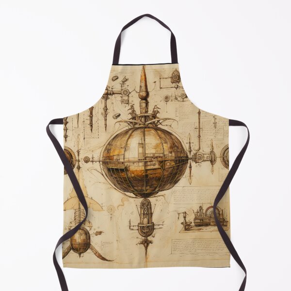 Item preview, Steampunk Drawing Ancient Manuscript designed and sold by BrandonArtWorld.