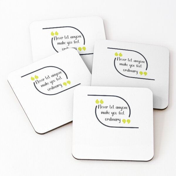 Item preview, Taylor Jenkins Reid Quote, Never let anyone make you feel ordinary, Taylor Jenkins Reid, The Seven H designed and sold by BeyondtheShelf.