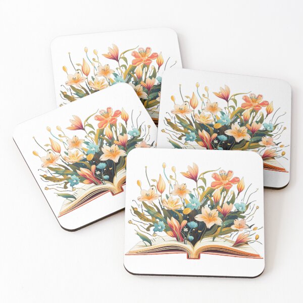 Item preview, Literary wonder of flowers coming out of a story designed and sold by liana campbell.