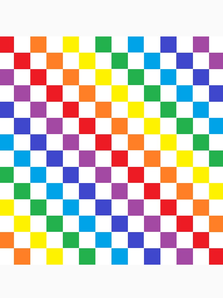 Checkered Rainbow by lornakay