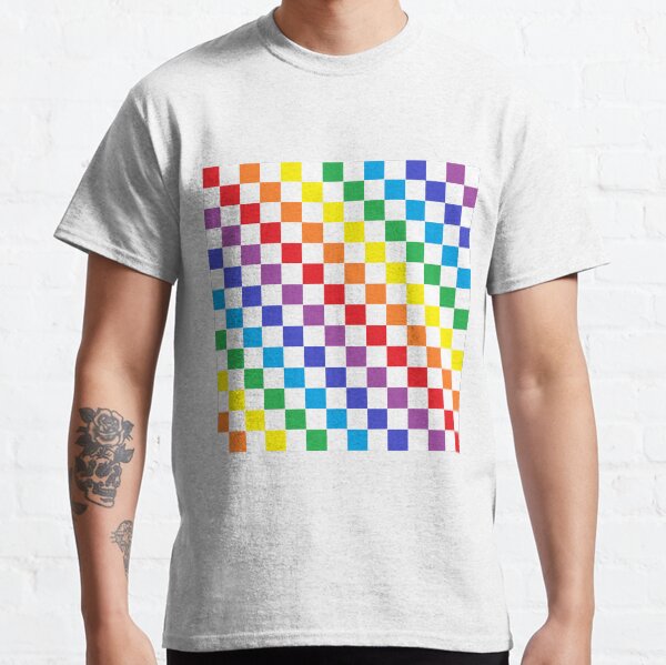 Checkered Rainbow Classic T-Shirt