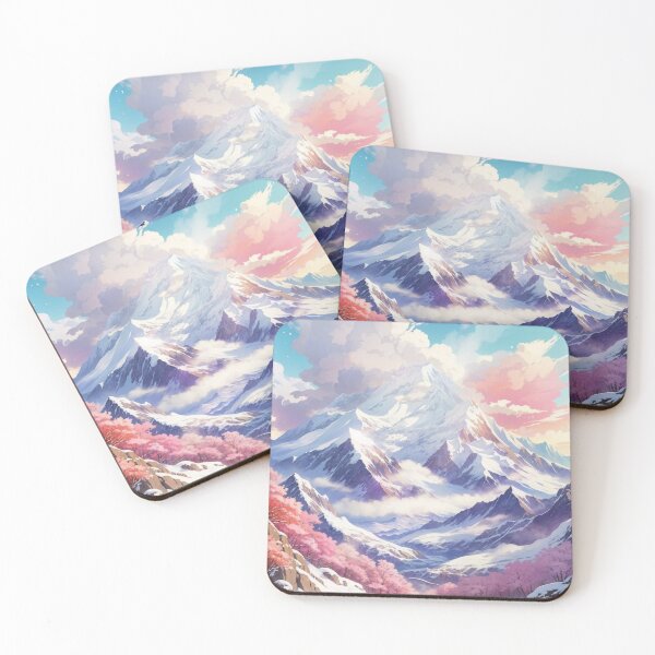 Item preview, Harmony in Frost: An Illustration of the Snowy Mountain Range designed and sold by Ngea.