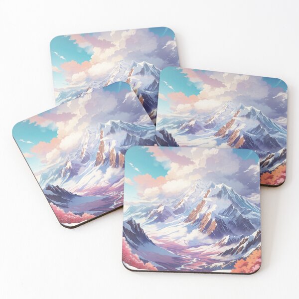 Item preview, Alpine Majesty: A Breathtaking Winter Mountain Range designed and sold by Ngea.