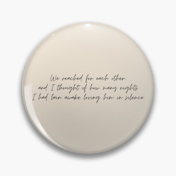 Item preview, We reached for each other, and I thought of how many nights I had lain awake loving him in silence - The Song of Achilles Quote designed and sold by bubblytank.
