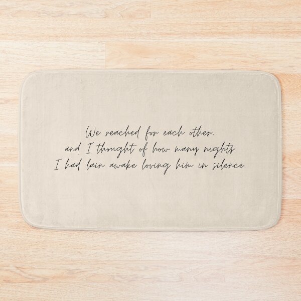 Item preview, We reached for each other, and I thought of how many nights I had lain awake loving him in silence - The Song of Achilles Quote designed and sold by bubblytank.