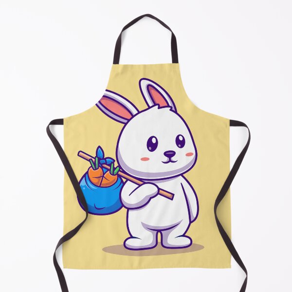 Item preview, Carrot Quest: Cute Rabbit with Carrot Bag Cartoon designed and sold by hjian8219.