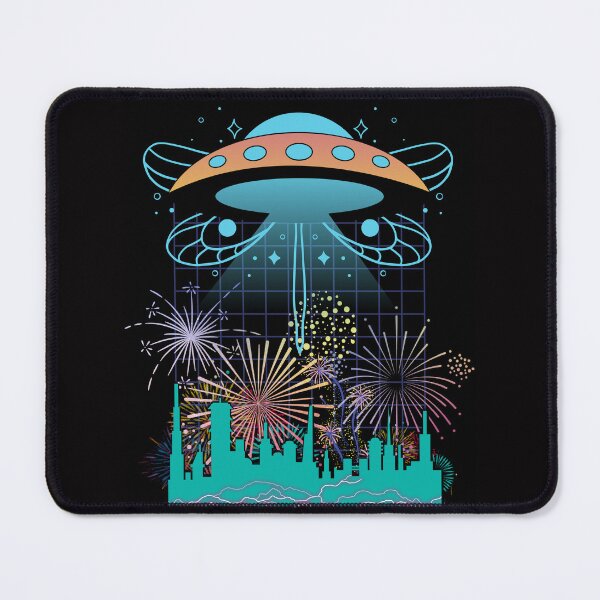 Item preview, Flying saucer in the city designed and sold by RitaFancy.