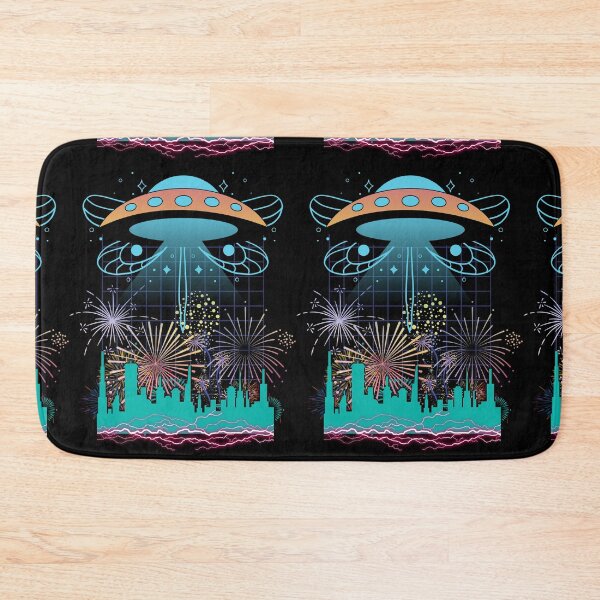 Item preview, Flying saucer in the city designed and sold by RitaFancy.