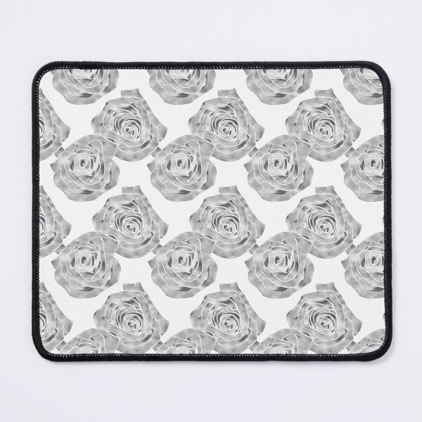 Item preview, Minimalist Roses - Gray and White Pattern designed and sold by WrenDay.
