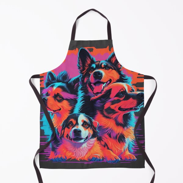 Item preview, 80s retrowave dogs, vivid, orange and black lighting designed and sold by Noppawat.