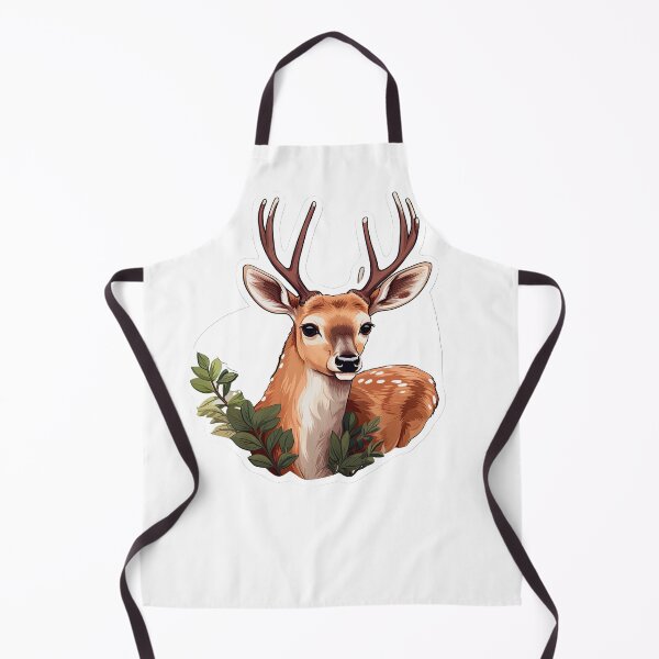 Item preview, Deer surrounded by leaves designed and sold by abmkf.
