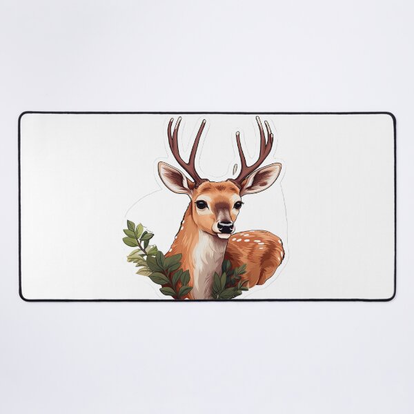 Item preview, Deer surrounded by leaves designed and sold by abmkf.
