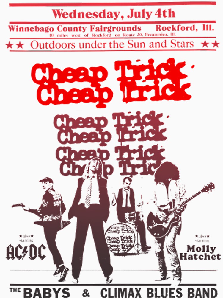 Cheap Trick concert poster