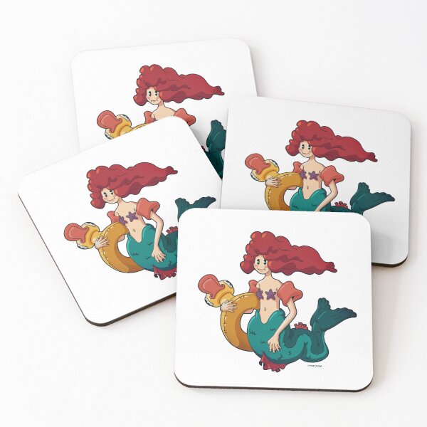 Item preview, Little mermaid  |  White background designed and sold by DicDoc.