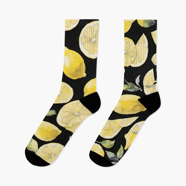 Item preview, Yellow Watercolor Lemon Slices Pattern designed and sold by QuantumPalette.