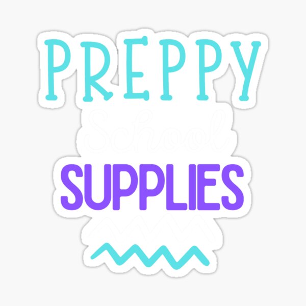 Cartoon Back To School Sticker Preppy Stickers Preppy Stuff - Temu