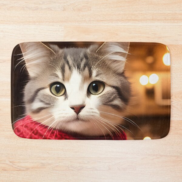 Item preview, Cat with Scarf - Modern Digital Art designed and sold by Ai-michiart.