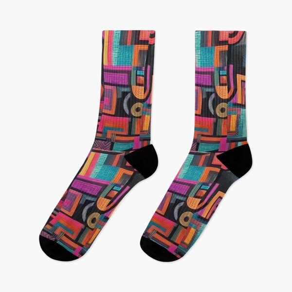 Item preview, Patrón textil africano abstracto vibrante designed and sold by GoeCentric.
