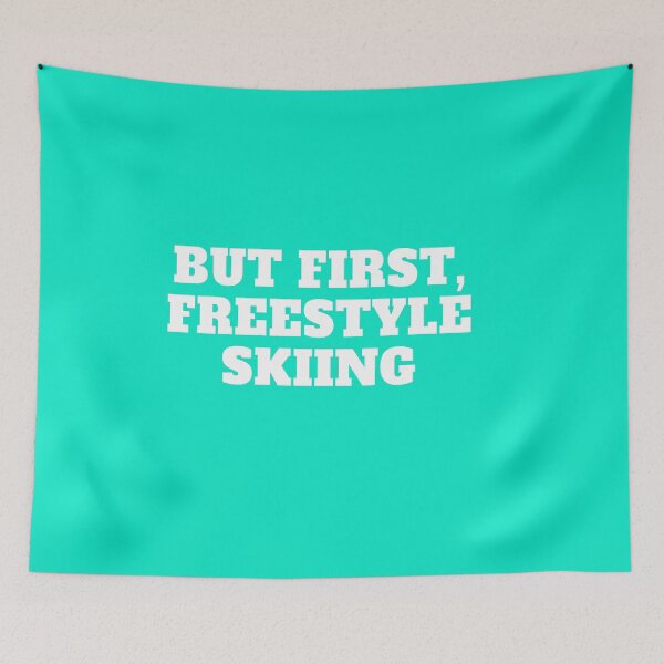 Item preview, But First Freestyle Skiing Sport Art Sport Gift Freestyle Skiing Art Great Gift Skiing Lover Skiing Gift Print Art designed and sold by TeesByDesign.